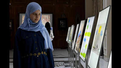 Resurrected from rubbles, last drawings of kids that war snatched | Delhi News