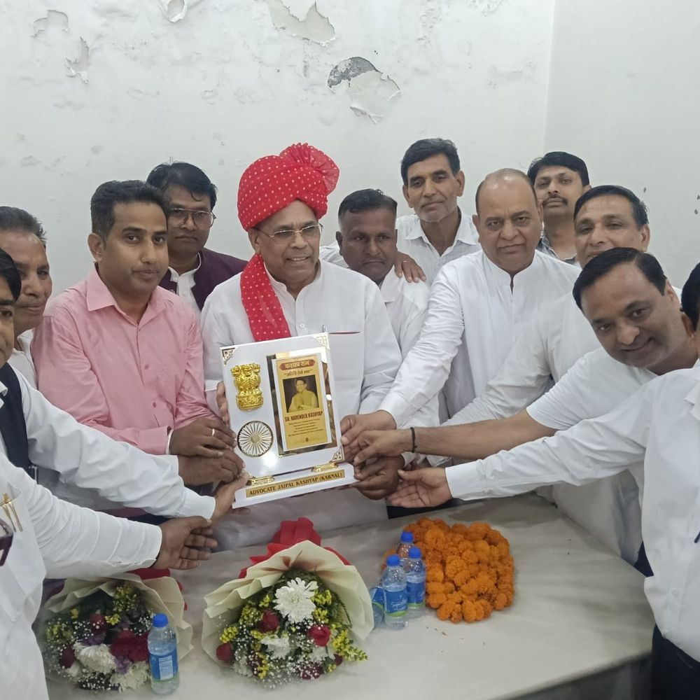 महिला आरक्षण-बिल पर यूपी के मंत्री ने कांग्रेस को घेरा:करनाल में नरेंद्र कश्यप बोले-महिलाओं के हक के खिलाफ काम किया, जनता देगी जवाब