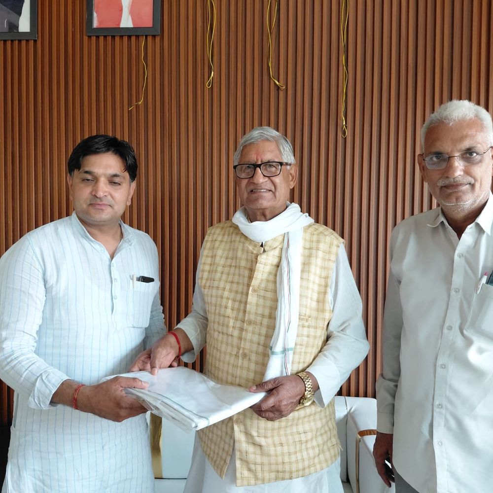 जींद में रामचंद्र जांगड़ा का दुष्यंत चौटाला पर तंज:बोले- खुद का प्रचार करवा रहे पूर्व डिप्टी सीएम; खाप प्रधानों को बताया अनजान