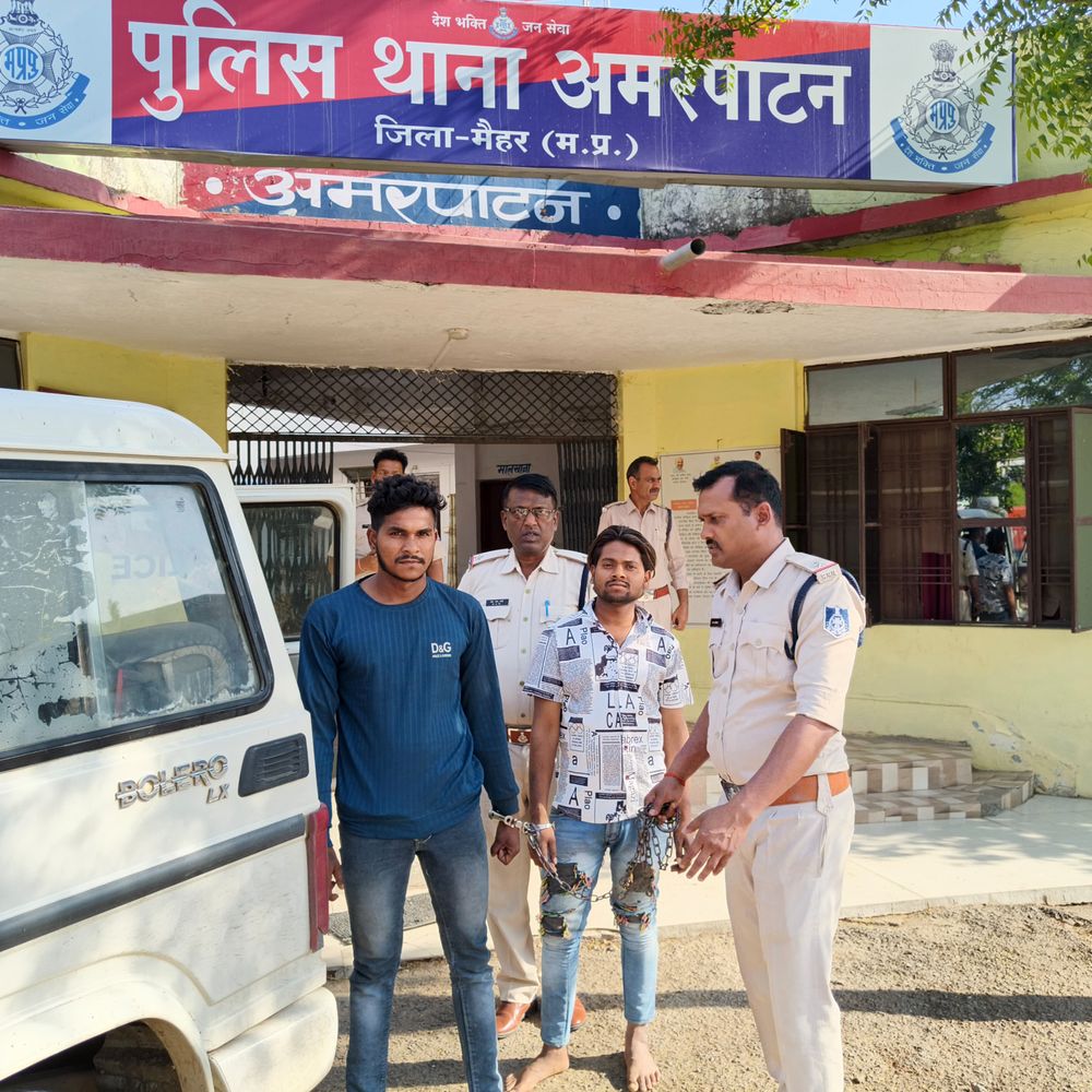 प्रेमिका के पति को शराब पिलाकर रेता था गला:शादी के बाद भी थे युवती से संबंध; 2 गिरफ्तार, 3 आरोपी फरार