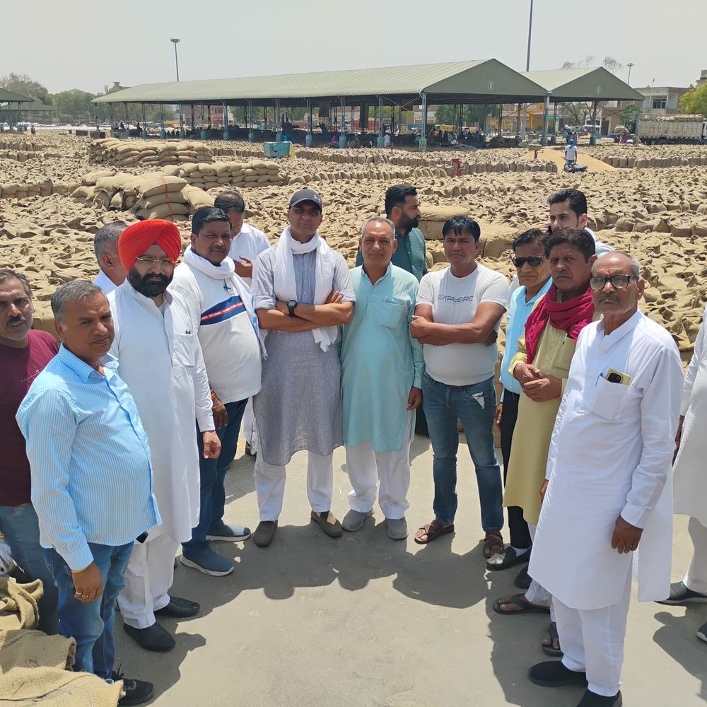 विधायक संदीप जाखड़ ने अबोहर मंडी का किया दौरा:गेहूं की धीमी लिफ्टिंग पर सरकार को घेरा, बोले-“सुचारू खरीद” के दावे फेल