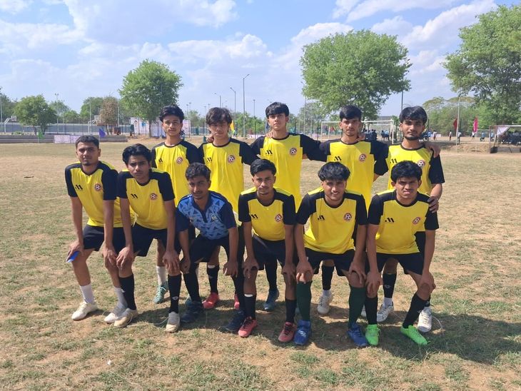 नागौर ने चूरू को हराया, प्री-क्वार्टर फाइनल में पहुंचा:अंडर-20 राज्य स्तरीय फुटबॉल चैंपियनशिप में दमदार शुरुआत