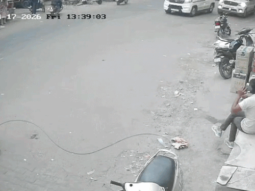 दुष्यंत-CIA इंचार्ज विवाद में पुलिस ने CCTV जारी की:DSP बोले- पायलट रखने की मंजूरी नहीं, गाड़ी को टक्कर मारने की कोशिश की