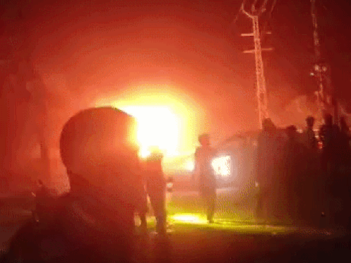 प्राइवेट बस में आग लगी, 2 लोग जिंदा जले:भिवानी से हांसी जा रही थी बस; मिलकपुर गांव के पास हादसा