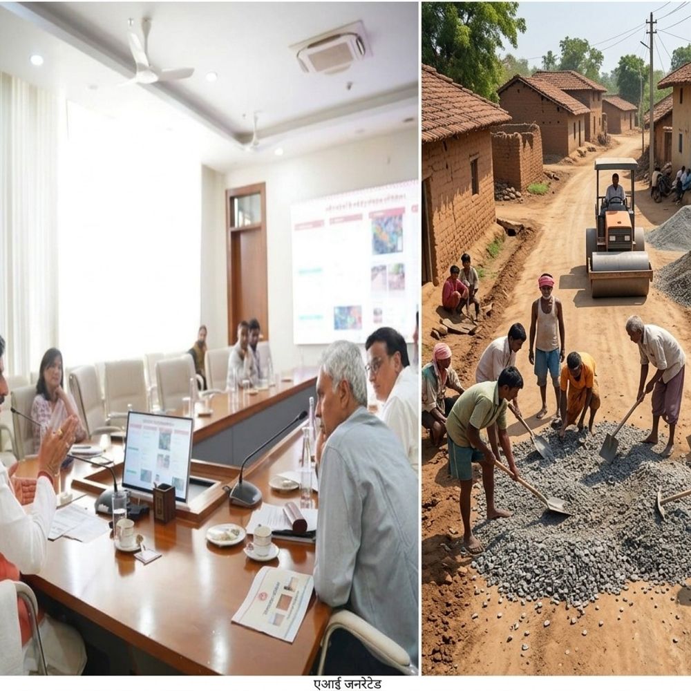 100 की आबादी वाले मजरे-टोलों तक बनेंगी सड़कें:अब ड्रोन से होगी कंस्ट्रक्शन क्वालिटी की मॉनिटरिंग; सीएम डॉ. मोहन यादव ने ली बैठक