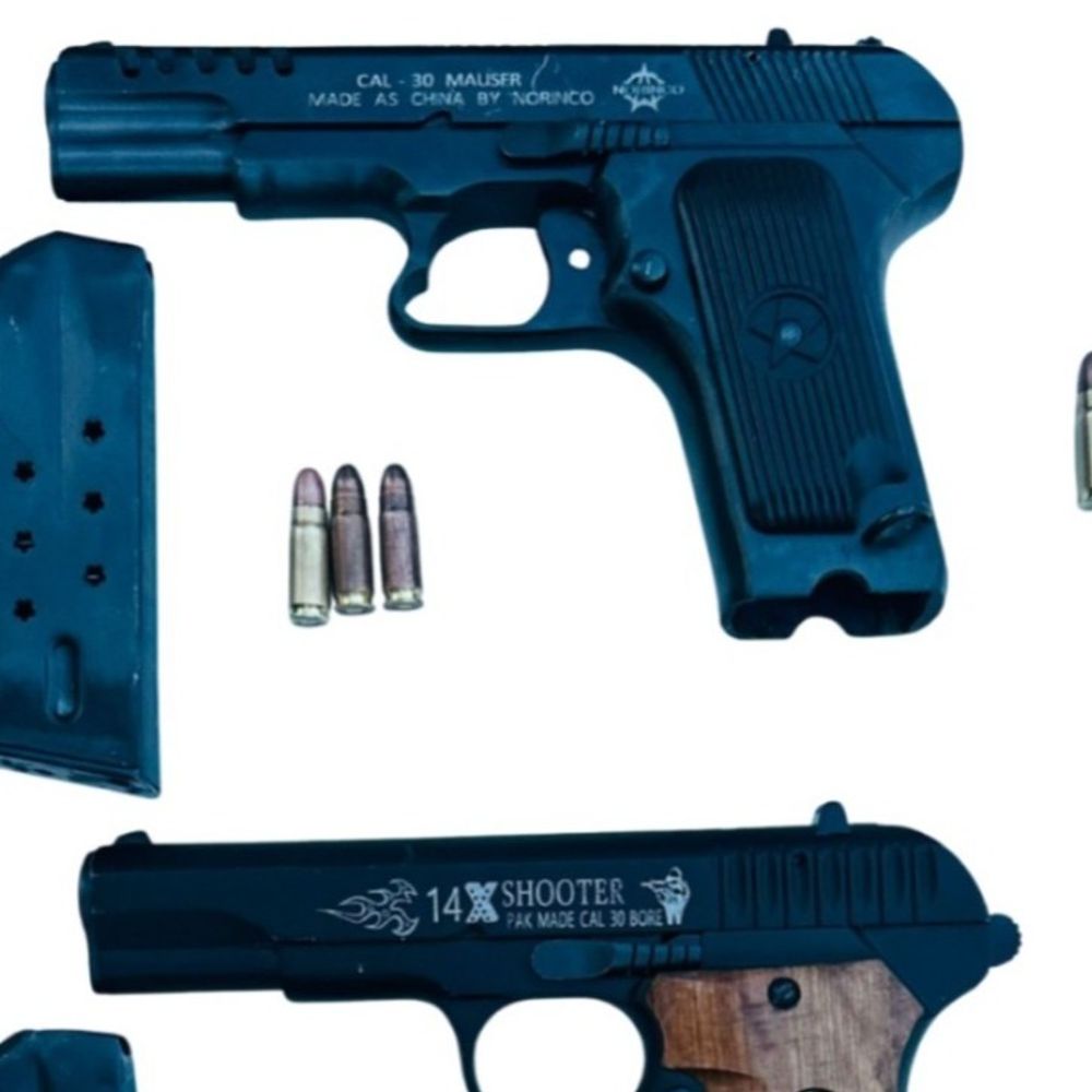 पंजाब पुलिस ने 4 गैंगस्टर हथियारों समेत दबोचे:दो विदेशी पिस्तौल और 8 कारतूस किए बरामद; अबोहर हत्याकांड में भी थे शामिल