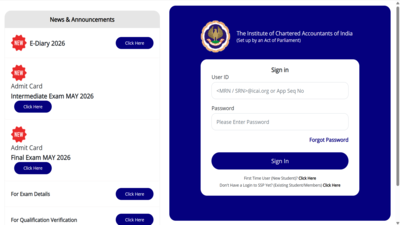 ICAI CA Inter, Final May 2026 admit card released at eservices.icai.org: Direct link to download hall ticket here
