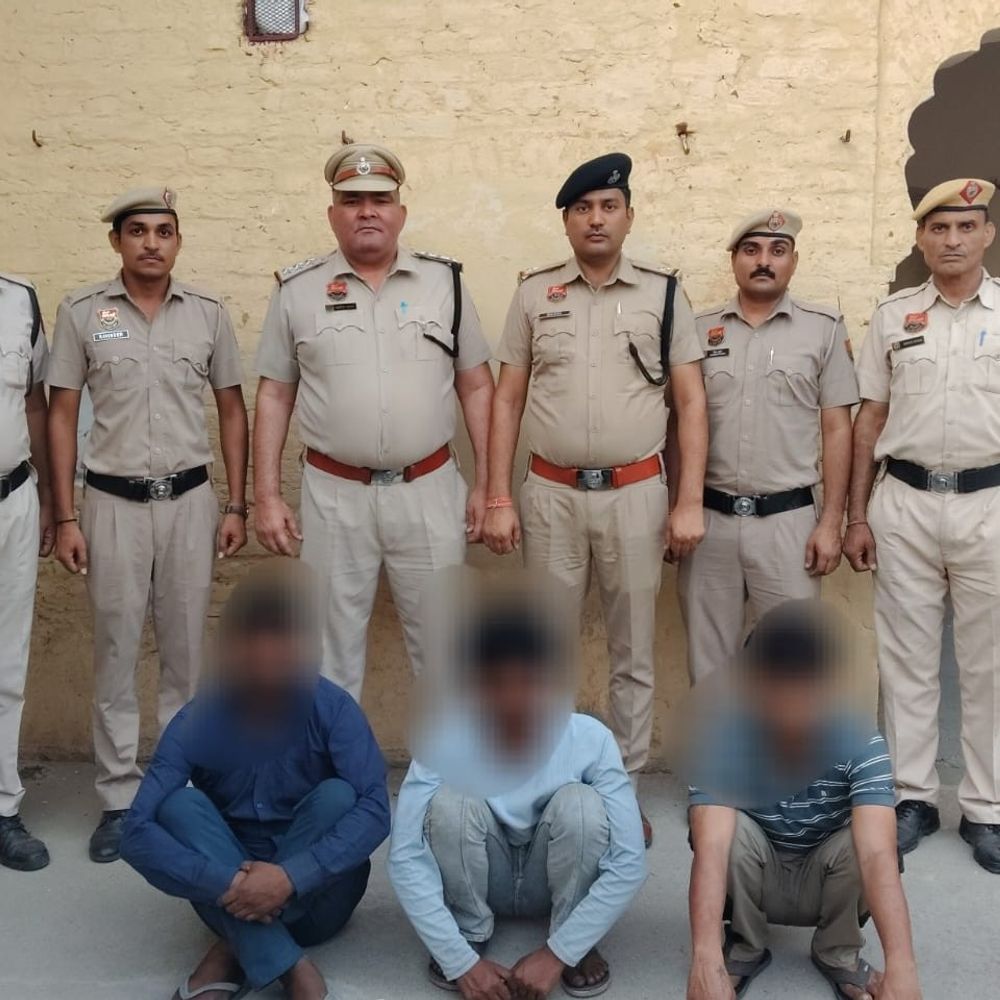 झज्जर हत्या केस में 3 आरोपी गिरफ्तार:खेत में गोली मारकर की थी योगेश की हत्या, आपसी रंजिश में वारदात