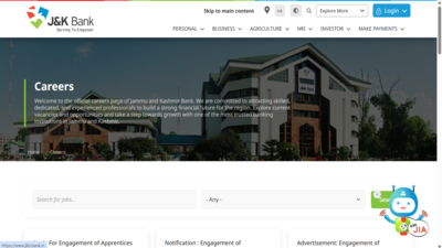 J&K Bank apprentice recruitment 2026: 614 vacancies announced, apply till April 26