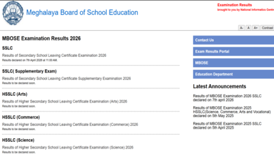 Mbose Sslc Class 10Th Result 2026: MBOSE SSLC Class 10th result 2026 released at megresults.nic.in: Direct link to download scorecards here