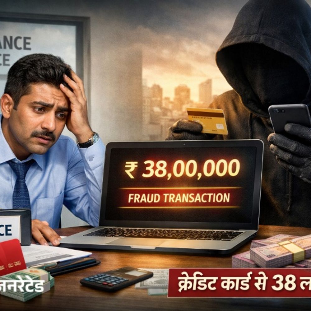 सिरसा में इंश्योरेंस कर्मी से 38 लाख की ठगी:सामान खरीदकर के लिए क्रेडिट कार्ड लिया; आरोपी ने खुद को बताया था मैनेजर