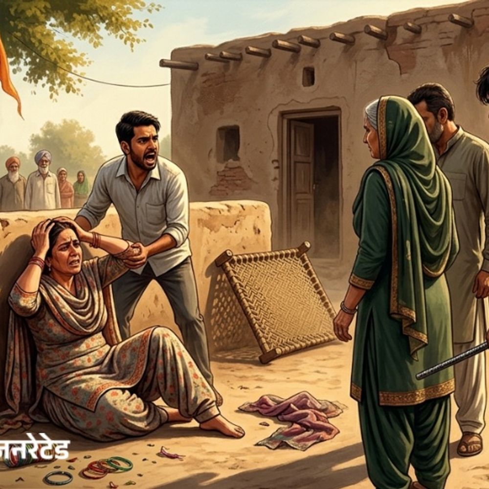 पठानकोट में महिला को रॉड मार किया घायल:पुश्तैनी जमीन और मंदिर पर कब्जे का विरोध करने पर किया हमला, मां और 2 बेटों के खिलाफ मामला दर्ज