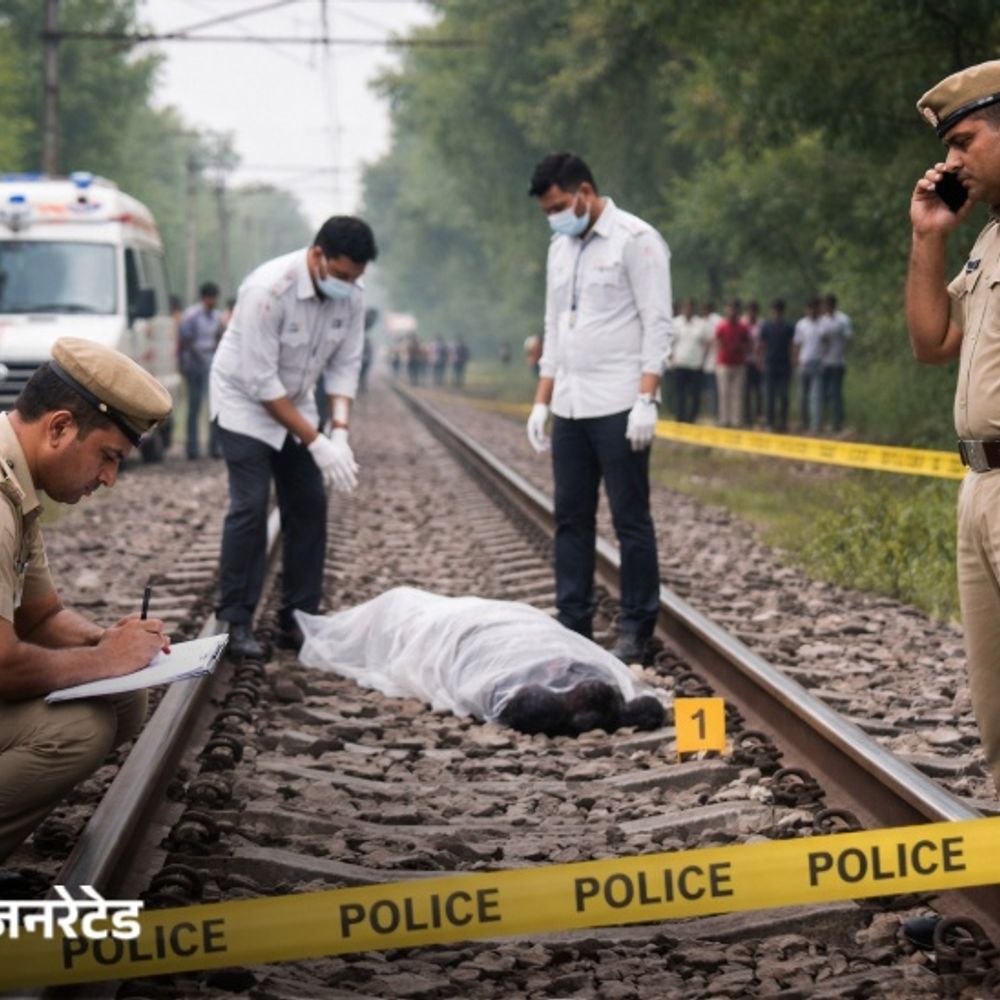 नारनौल में ट्रेन के आगे कूदकर व्यक्ति ने किया सुसाइड:बीमारी से परेशान होकर उठाया कदम; उच्चत गांव का रहने वाला