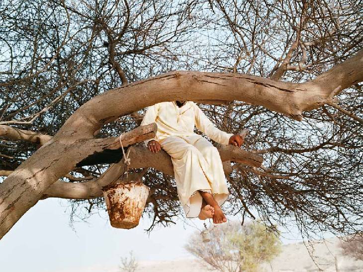 To ward off the ‘jinn of the air,’ women wear masks resembling mustaches; people consider trees their refuge.