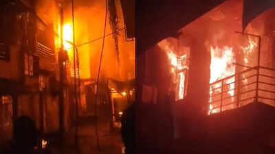 Delhi Fire: 14 people rescued after transformer fire engulfs buildings in Delhi’s Laxmi Nagar | Delhi News