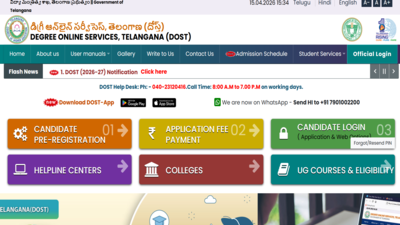 TS DOST 2026 registration window opens for various courses: Direct link to apply here