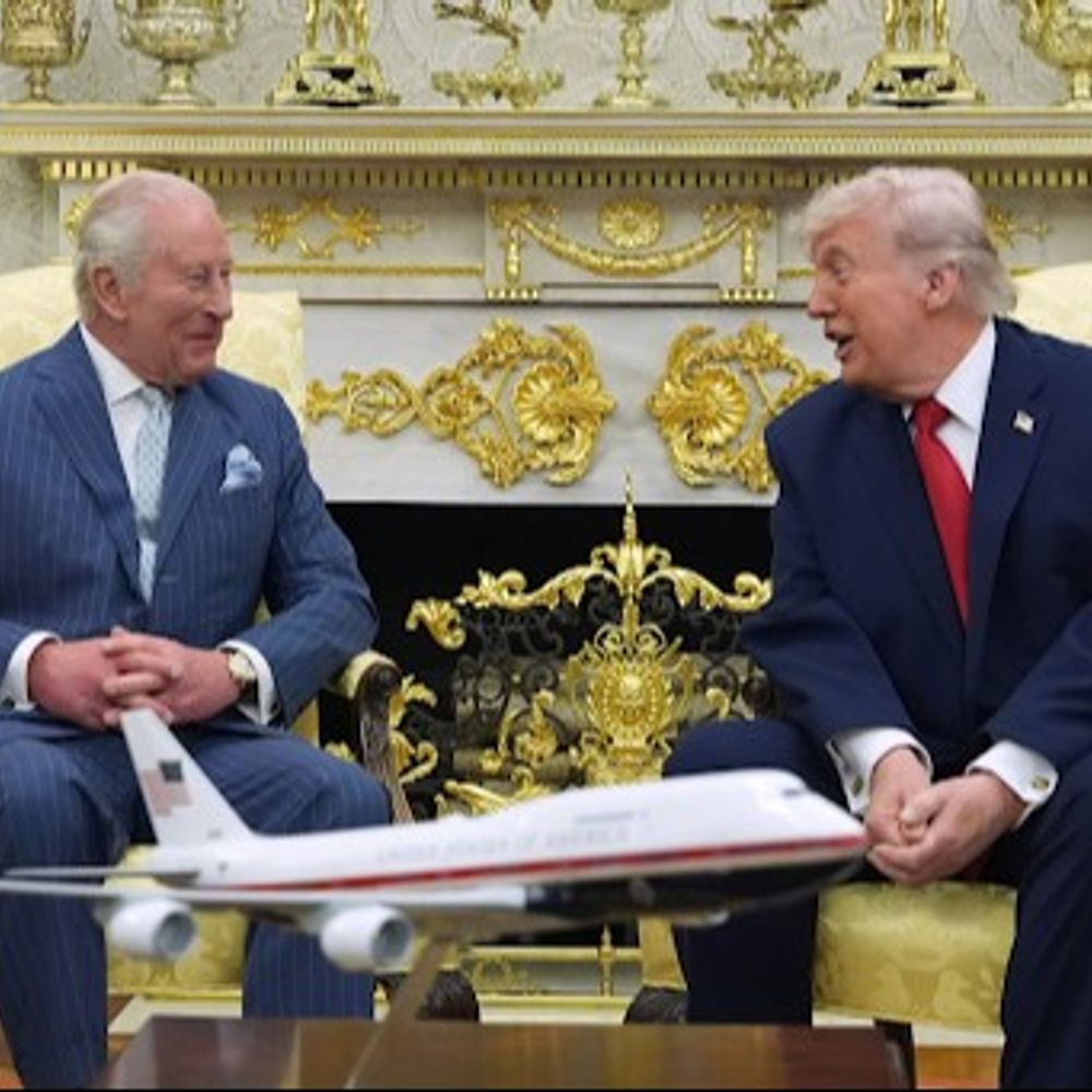 ब्रिटिश किंग चार्ल्स ने ट्रम्प पर तंज कसा:'अगर हम न होते तो आप फ्रेंच बोल रहे होते', 250 साल पुराने इतिहास की याद दिलाई