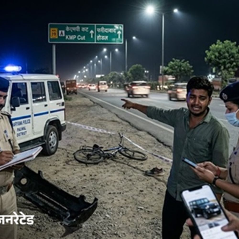 पलवल में सड़क हादसों में दो की मौत, एक घायल:थार और स्विफ्ट कार ने मारी टक्कर; रोड पार करते समय दुर्घटना