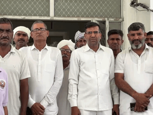 Bahadurgarh Farmers Protest Hightension Line Land Dispute