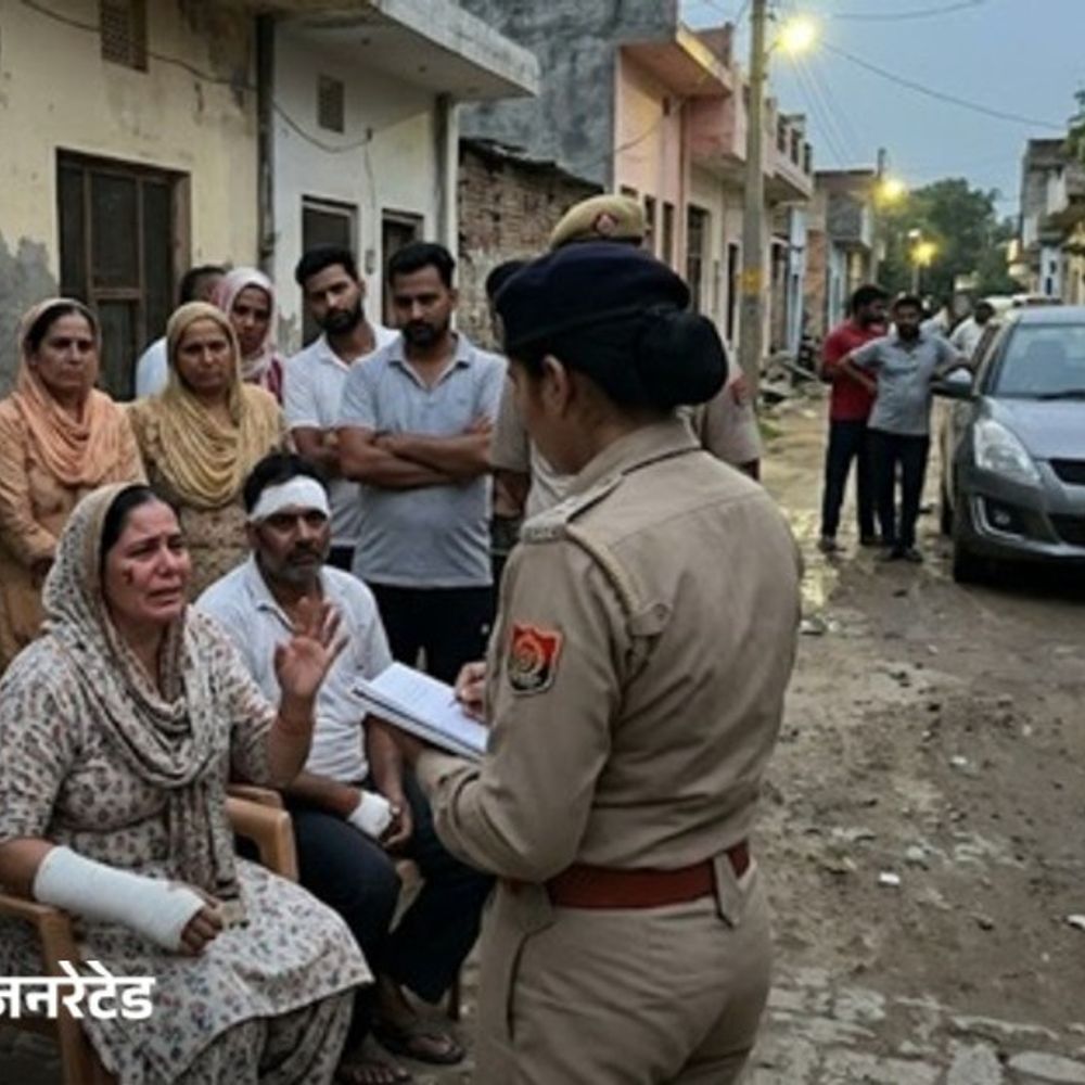 जींद के पॉश इलाके में पति-पत्नी पर हमला:उधार दिए रुपए मांगने पर विवाद; रोड पर पीटा, 15 लोगों पर केस दर्ज