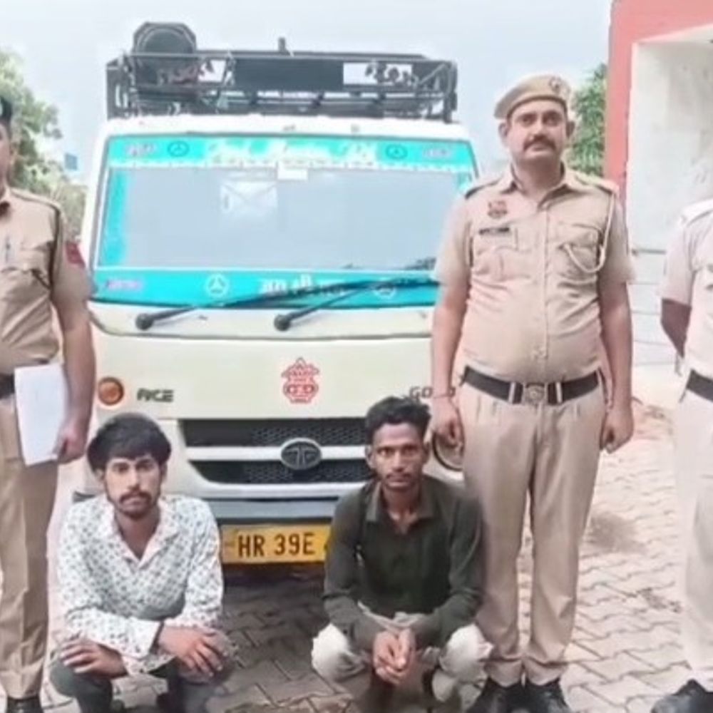 भिवानी में टयूबवेल केबल चोर गिरोह के दो सदस्य गिरफ्तार:आरोपियों ने पूछताछ में कबूली वारदात; एक दिन का रिमांड