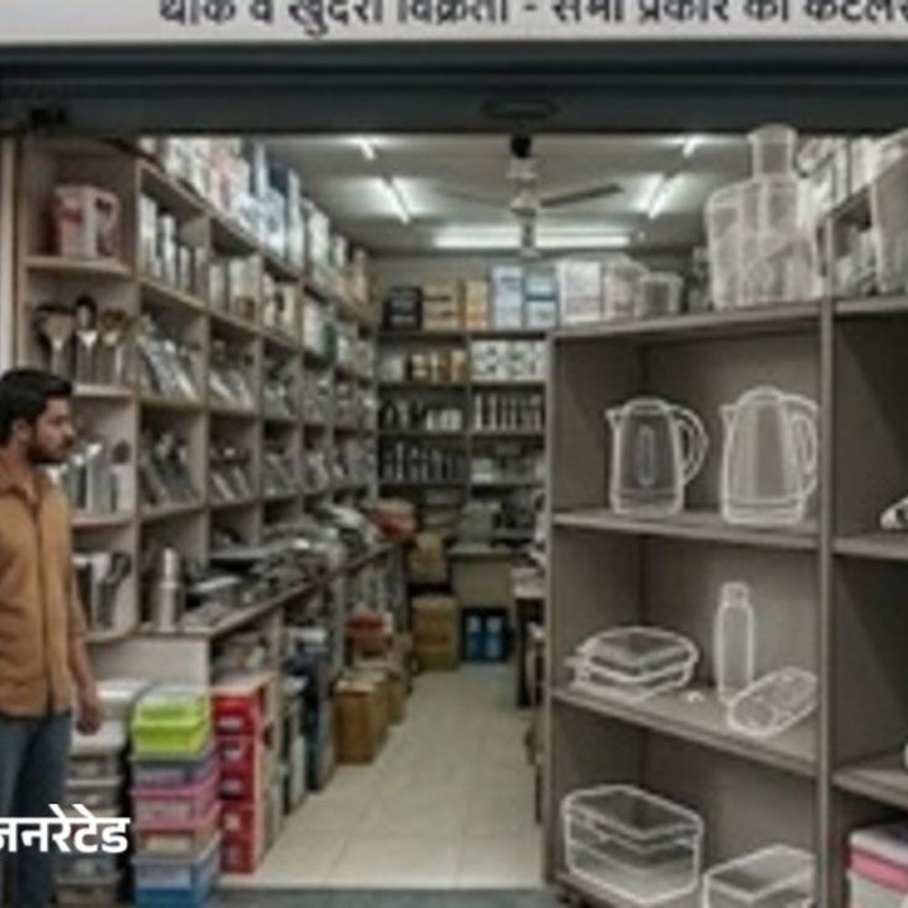 अंबाला में क्रॉकरी स्टोर में चोरी:तीसरी मंजिल की जाली तोड़कर घुसे चोर, कैश और कीमती सामान ले गए