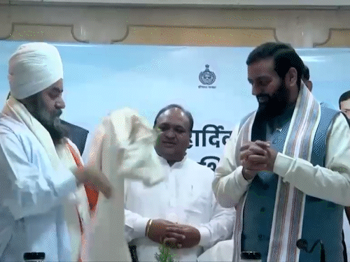 सिख संगत का हरियाणा CM का शुकराना कार्यक्रम:सैनी बोले-सरकार सिखों के साथ; गुरुओं ने सेवा, समानता और साहस का मार्ग दिखाया