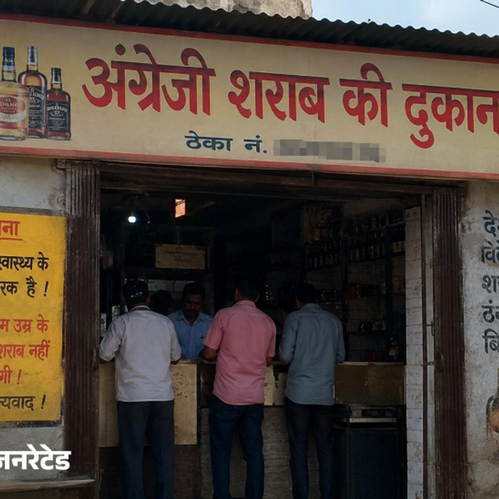 पलवल में सरकारी आदेशों का उल्लंघन कर खोला शराब ठेका:छापेमारी करने गई पुलिस को देख भागी कर्मचारी; मालिक-संचालक पर केस दर्ज