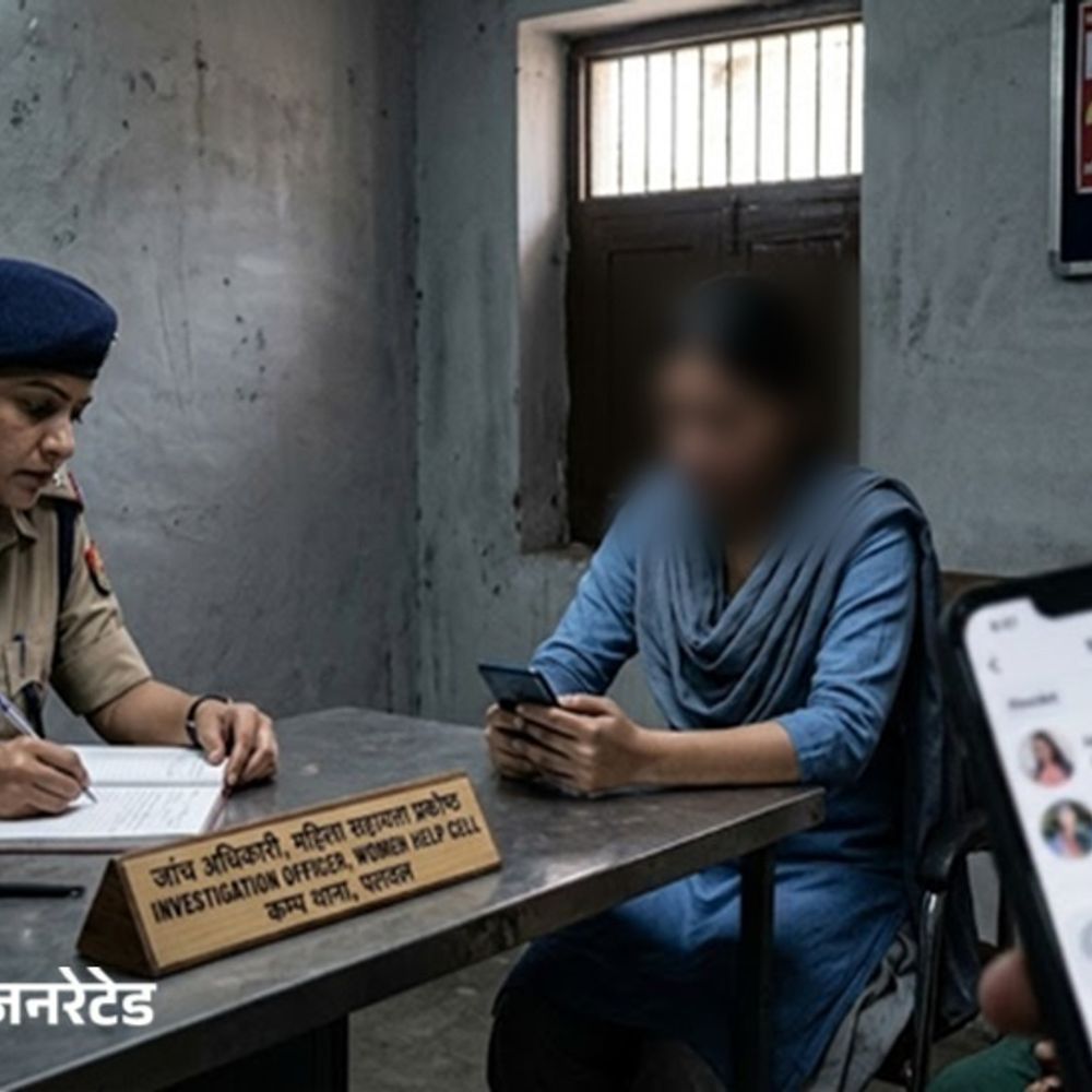 पलवल में युवती को किया ब्लैकमेल, AI से बनाई तस्वीरें:नाबालिग रहते पीछा करता था युवक; कर चुकी सुसाइड का प्रयास, केस दर्ज