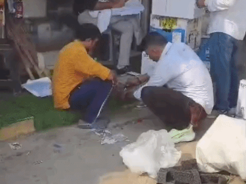 फरीदाबाद में राजस्थान पुलिस की रेड:नकली नोट छापने के रैकेट का खुलासा; एक आरोपी गिरफ्तार, प्रिंटर और फेक करंसी बरामद