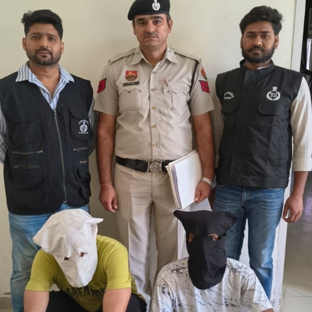 गुरुग्राम में टायर चोरी गिरोह का पर्दाफाश, 2 गिरफ्तार:53 टायर, 8 रिम और अलॉय व्हील बरामद; पूछताछ में 16 वारदात कबूल की