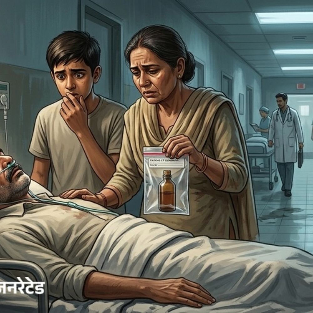 पठानकोट में शराब पीने से व्यक्ति की मौत:पत्नी ने लगाया साजिश का आरोप, बोली-शराब में पानी की जगह मिलाया था जहर, मरने से पहले निकली थी मुंह से झाग, फार्म मालिक नामजद