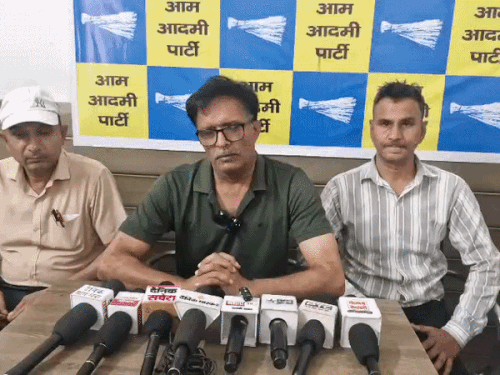 नारनौल के गिरिश खेड़ा आप के जिला अध्यक्ष बने:क्षेत्रीय मुद्दों को प्रमुखता देने की घोषणा; बोले-जांच एजेंसियों का दुरुपयोग कर रही सरकार
