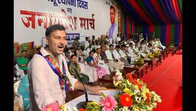 On 40th foundation day, Ajsu-P protests imprisonment of party workers in ‘false’ cases | Ranchi News