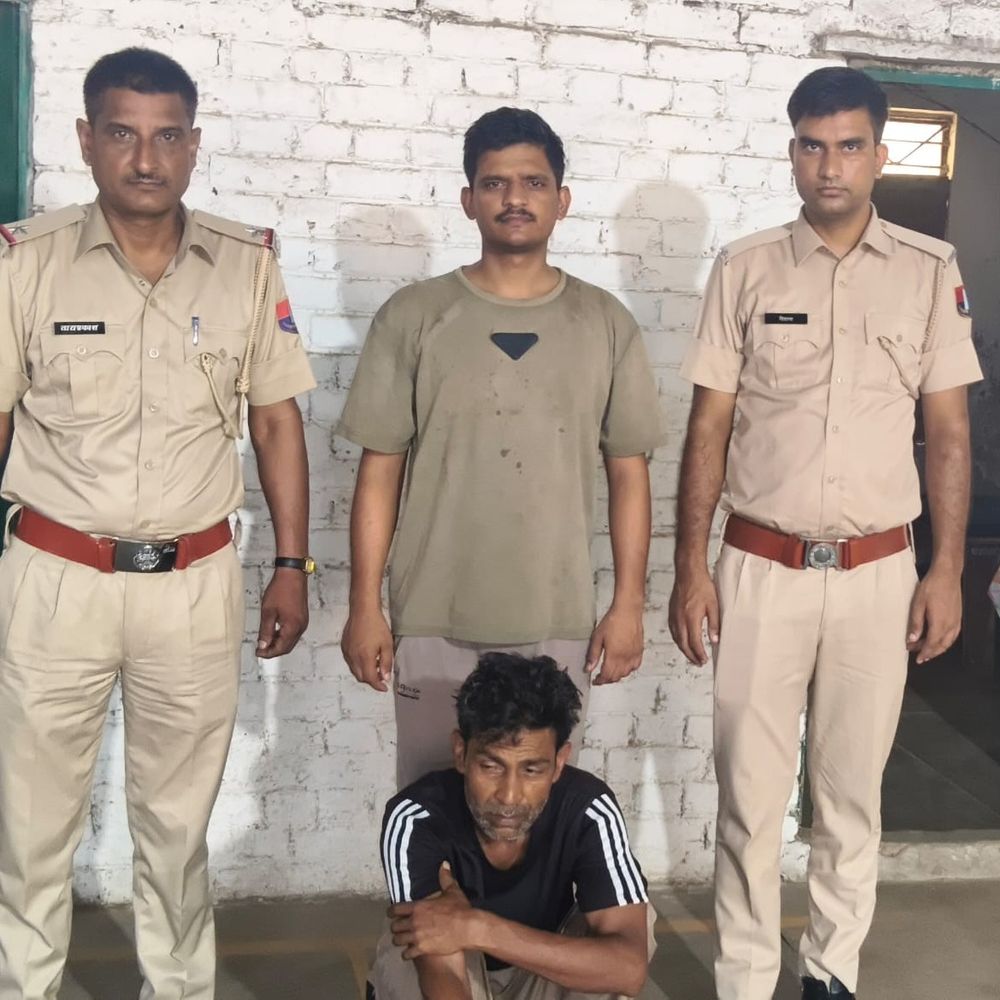 16 साल से फरार हत्या-लूट का आरोपी नूंह से काबू:राजस्थान पुलिस को सौंपा, पहचान छिपाकर पुलिस से बच रहा था
