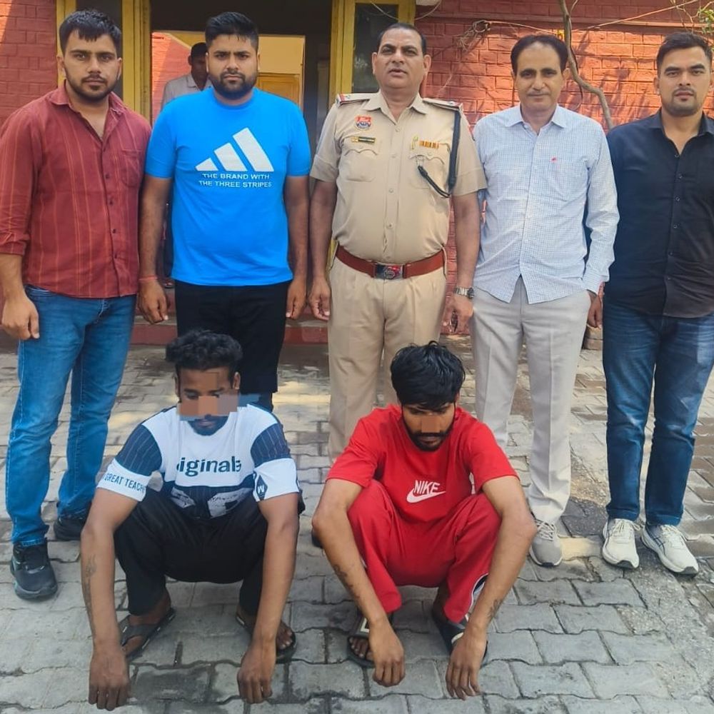 करनाल में 2 नशा तस्कर गिरफ्तार:स्मैक और बाइक जब्त की; आरोपियों का नेटवर्क खंगाल रही पुलिस