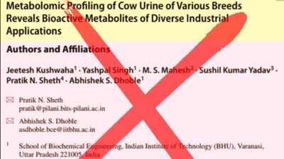 ‘Grossly misinterpreted’: Hepatologist challenges findings of IIT-BHU cow urine study