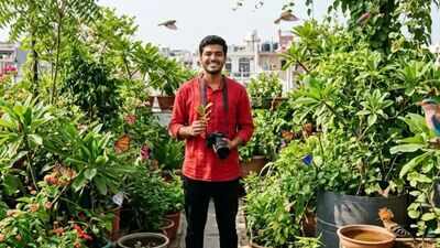 500 plants, 100 bird species, 25 butterflies: How a 23-year-old Delhi youth turned his terrace into an urban forest