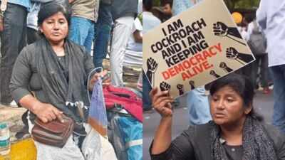Cjp Protest: ‘Don’t care if I die here today’: Cancer patient with kidney failure braves Delhi night amid Jantar Mantar protest | Delhi News