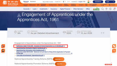 Bank of Baroda Apprentice online examination on June 21; BFSI SSC to share login details