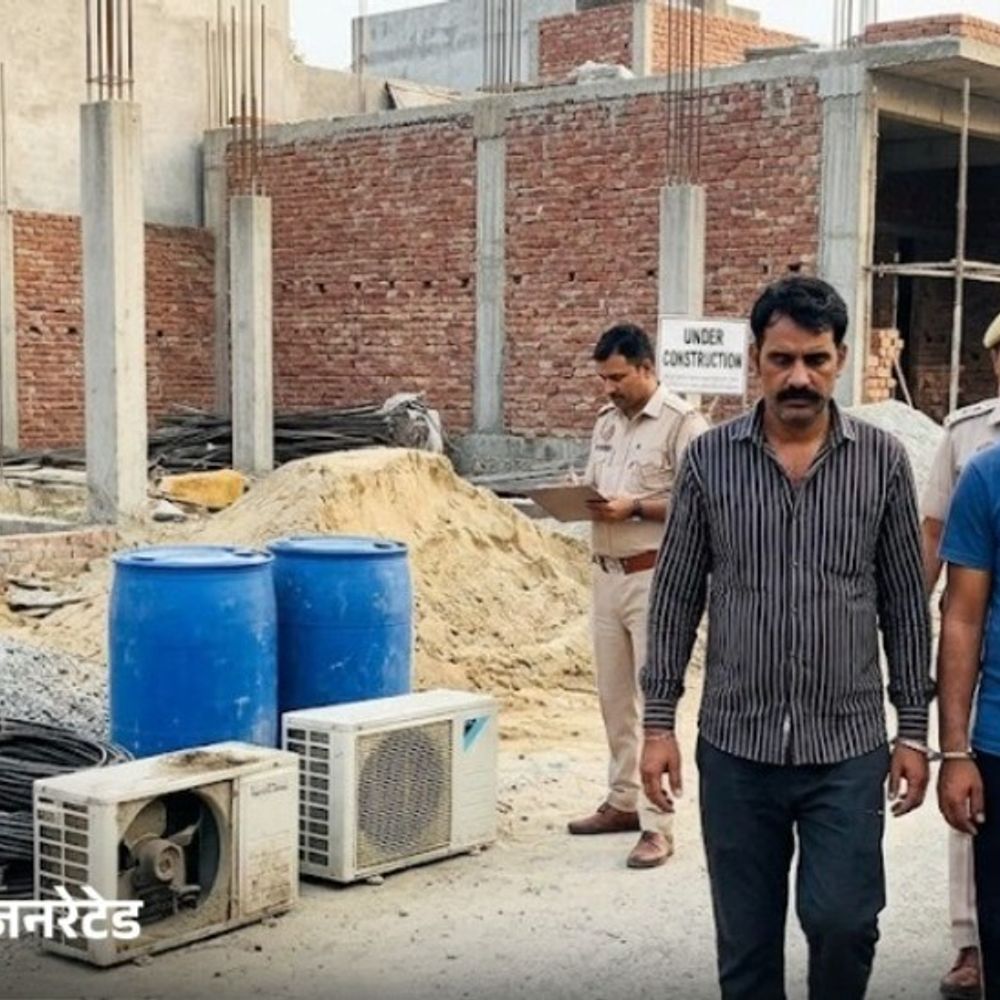 सोनीपत में निर्माणाधीन मकान से चोरी, 2 गिरफ्तार:बिजली के तार-मोटर और केमिकल ड्रम चुराए थे; बिहार के रहने वाले