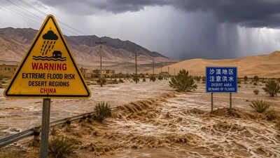 China warns of extreme floods in desert regions due to early heatwave and heavy rainfall |