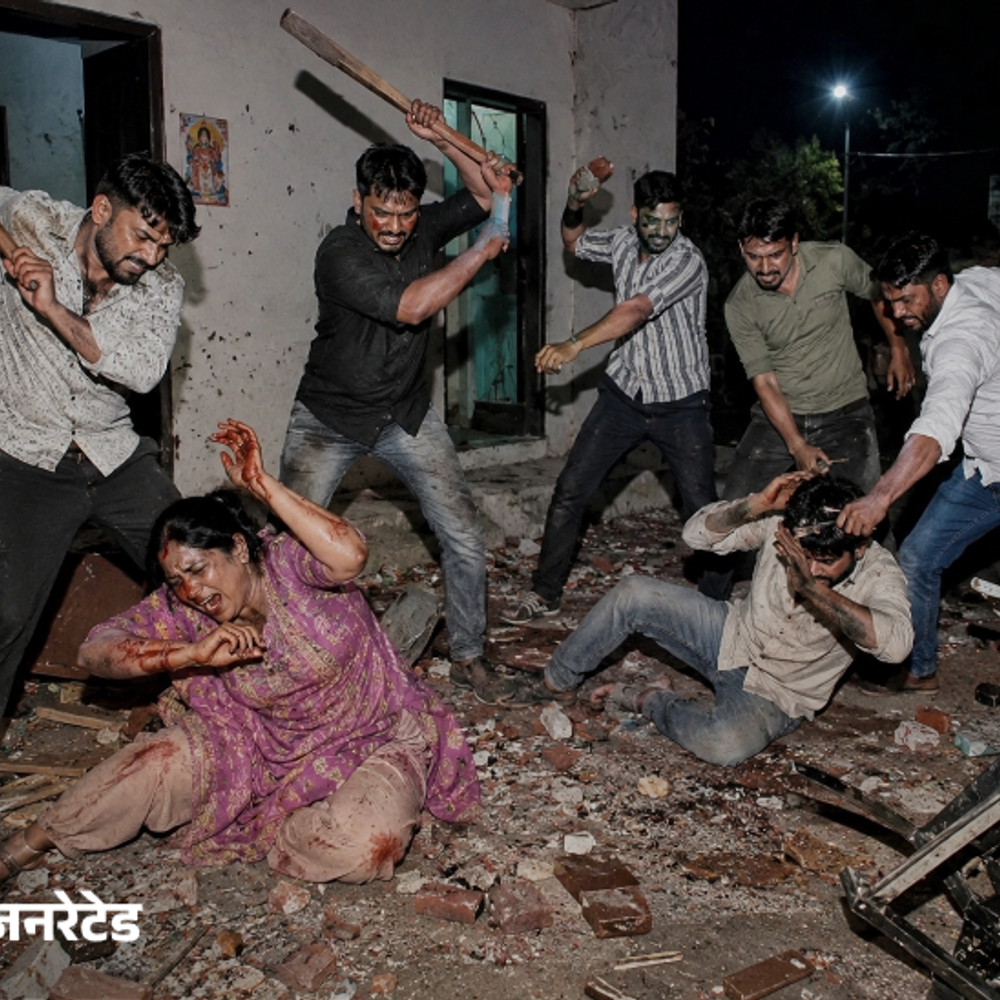 पलवल में घर में घुसकर फायरिंग, तोड़फोड़:विरोध करने पर देवर-भाभी को पीटा, जान से मारने की धमकी, पुलिस जांच में जुटी