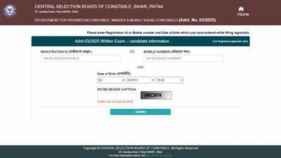 Bhcsbc Admit Card Download: CSBC Bihar Constable admit card 2026 released at csbc.bihar.gov.in; direct link active for 4,236 vacancies