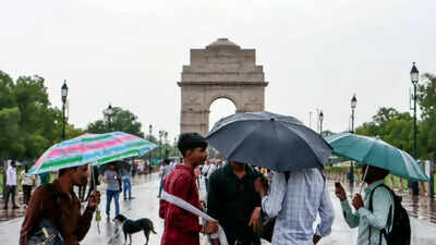 Rain lashes Delhi-NCR, brings relief from humid weather | Delhi News