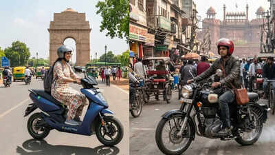 Charged up, but not sold: Why Delhi riders still cling to petrol bikes | Delhi News