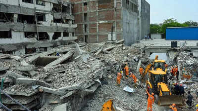 Saket building collapse: 71-year-old owner arrested as death toll reaches 6 | Delhi News