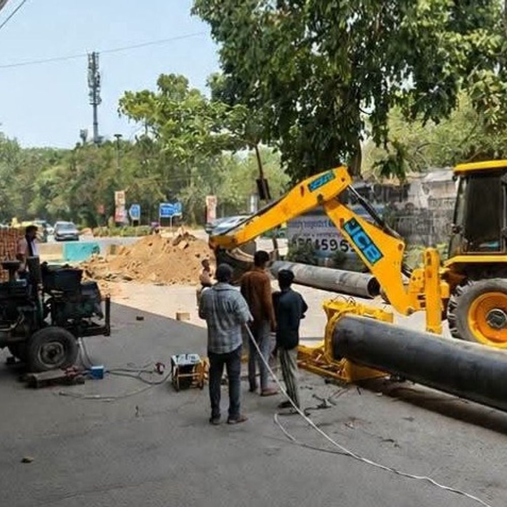 गुरुग्राम में 25 दिन का डायवर्जन प्लान जारी:सुखराली रोड रहेगा बंद; MDI चौक पर फ्लाईओवर के नीचे सीवर कार्य शुरू