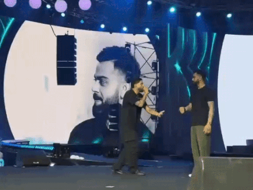 Virat Kohli Dance Video; Karan Aujla One8 Event