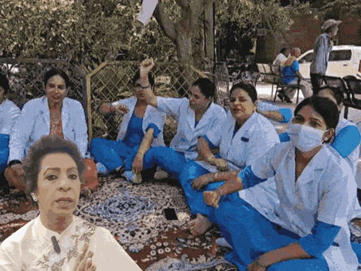 इस्तीफे के साथ माफी पर अड़ी नर्सिंग एसोसिएशन:लीगल एक्शन पर चल रहा विचार, प्रधान बोलीं- कौन-सा मंजूर हो गया, स्ट्राइक जारी रहेगी